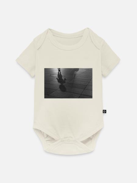 Tanzender Schatten - Baby Premium Kurzarmbody - Naturweiß