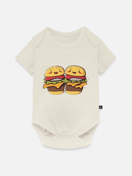Hamburger Buddies - Baby Premium Kurzarmbody - Naturweiß