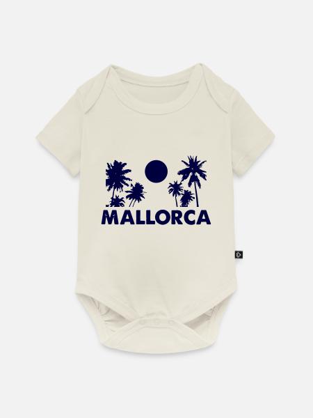 mallorca - Baby Premium Kurzarmbody - Naturweiß