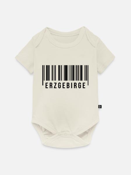 Erzgebirge Strichcode - Baby Premium Kurzarmbody - Naturweiß