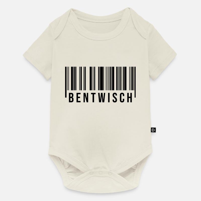 Bentwisch Strichcode - Baby Premium Kurzarmbody - Naturweiß