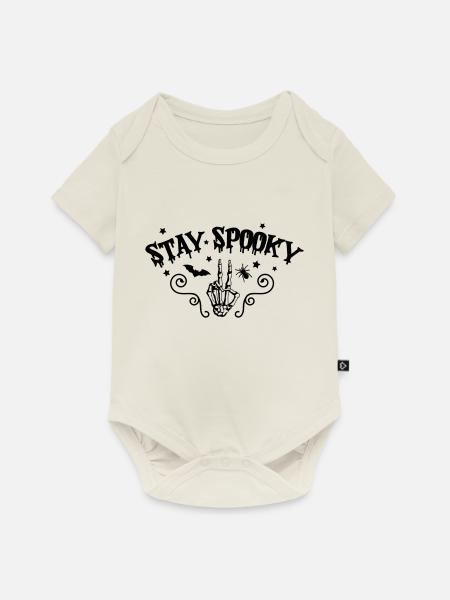 stay spooky - Baby Premium Kurzarmbody - Naturweiß