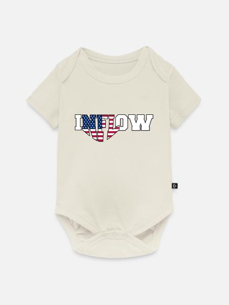 INFLOW | Election 2024 - Baby Premium Kurzarmbody - Naturweiß
