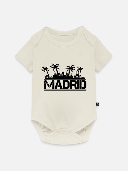 madrid - Baby Premium Kurzarmbody - Naturweiß