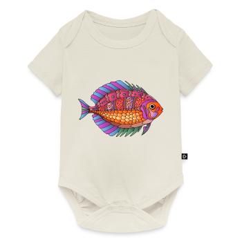 Poisson - Body à manches courtes Premium Bébé - blanc cassé - Devant