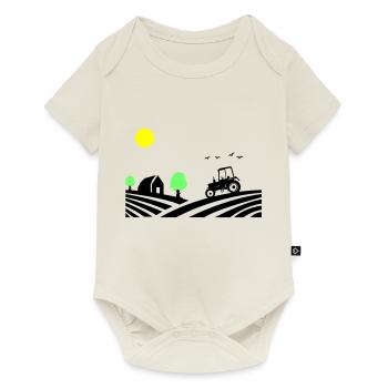 Tractor Farm - Baby Premium short-sleeve bodysuit - off white - Front