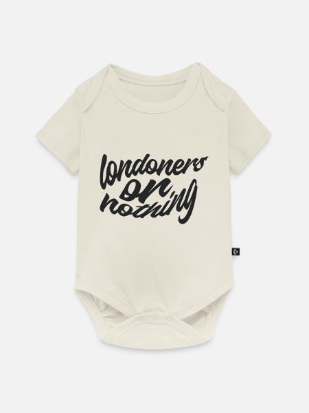 Londoner oder nichts - Baby Premium Kurzarmbody - Naturweiß