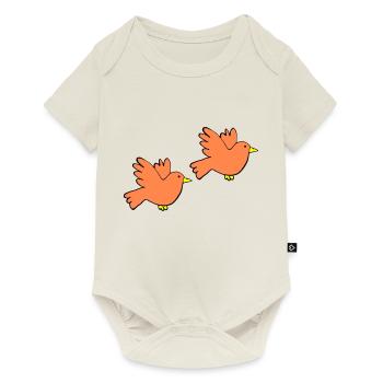 Couleurs d’oiseaux 2 - Body à manches courtes Premium Bébé - blanc cassé - Devant
