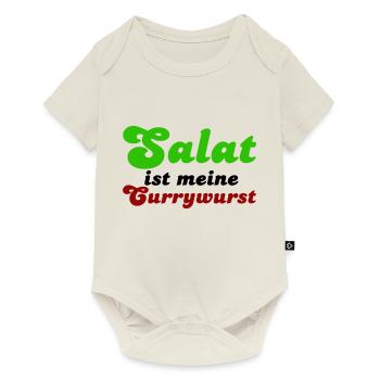 Salat ist meine Currywurst - Baby Premium short-sleeve bodysuit - off white - Front