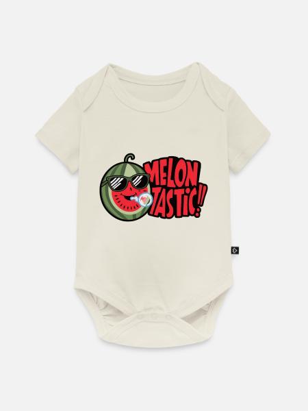 MELONE TASTIC - Baby Premium Kurzarmbody - Naturweiß