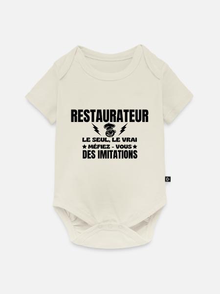 GASTRONOM DER EINZIG WAHRE - Baby Premium Kurzarmbody - Naturweiß