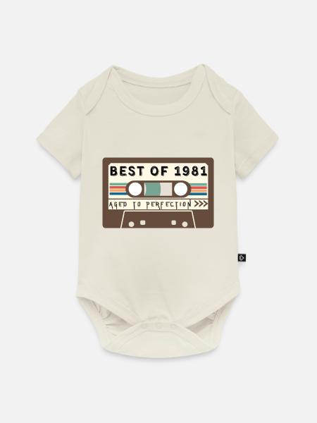 Das Beste von 1981 - Baby Premium Kurzarmbody - Naturweiß