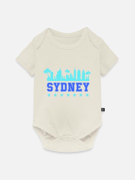 sydney 02 - Baby Premium Kurzarmbody - Naturweiß
