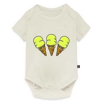 Ice Cream Ice Cream 3 - Baby Premium short-sleeve bodysuit - off white - Front