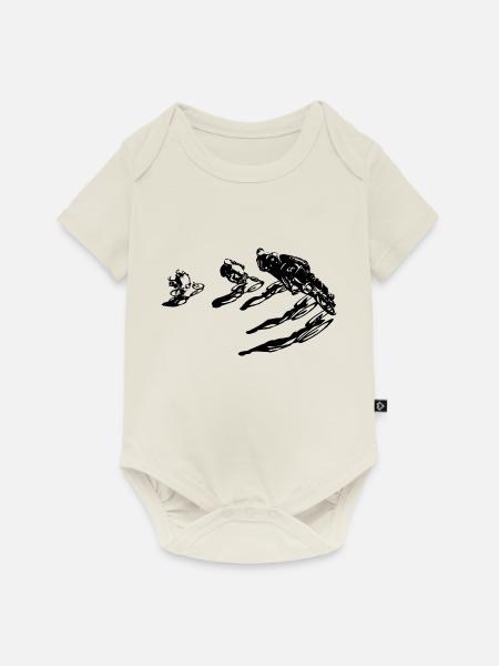 BMX - Baby Premium Kurzarmbody - Naturweiß