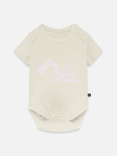 bagger - Baby Premium Kurzarmbody - Naturweiß