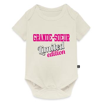 BIG SISTER LIMITIERTE AUFLAGE - Baby Premium Kurzarmbody - Naturweiß - Vorne