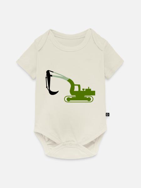 bagger - Baby Premium Kurzarmbody - Naturweiß