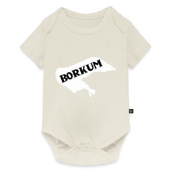 borkum insel - Baby Premium Kurzarmbody - Naturweiß - Vorne