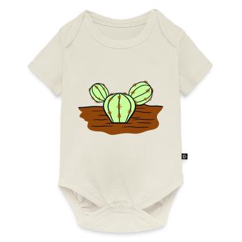 Cactus Épines Cactus du désert Cactus frais - Body à manches courtes Premium Bébé - blanc cassé - Devant