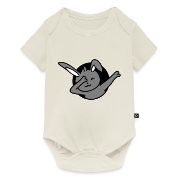 Bunny Dabbing Dab Dance Pose Dancing Hole Party Fun - Baby Premium short-sleeve bodysuit - off white - Front
