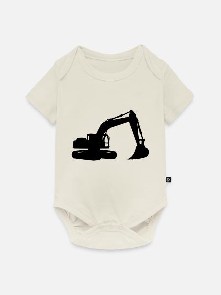 bagger - Baby Premium Kurzarmbody - Naturweiß