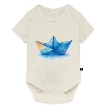 Paper Boat Watercolor - Baby Premium short-sleeve bodysuit - off white - Front