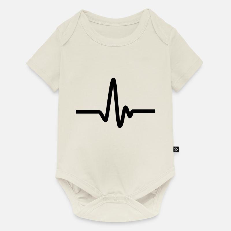 pulse - Body à manches courtes Premium Bébé - blanc cassé