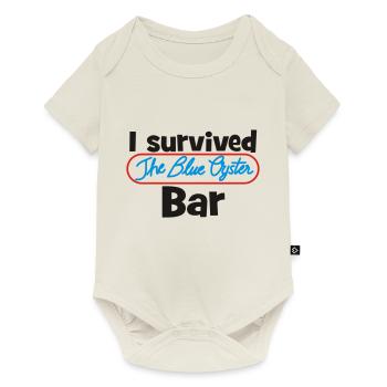 I survived the Blue Oyster Bar - Baby Premium Kurzarmbody - Naturweiß - Vorne
