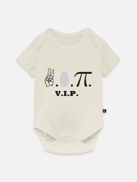 VIP - Baby Premium Kurzarmbody - Naturweiß