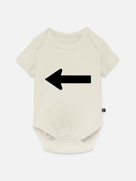 pfeil - Baby Premium Kurzarmbody - Naturweiß