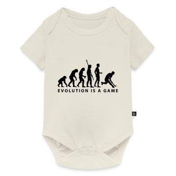 evolution_herren_hockey_b_2c - Baby Premium Kurzarmbody - Naturweiß - Vorne