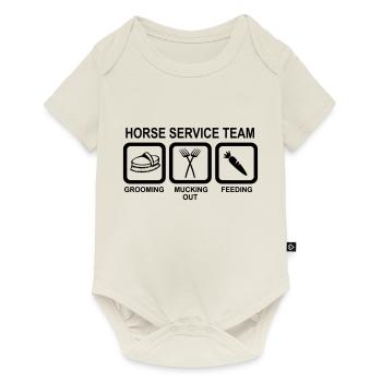 Pferd - Baby Premium short-sleeve bodysuit - off white - Front