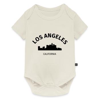 Los Angeles - Baby Premium Kurzarmbody - Naturweiß - Vorne