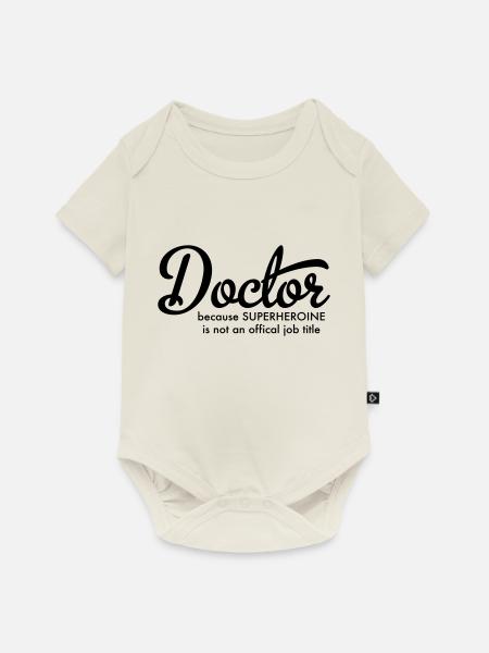 Doctor - Baby Premium Kurzarmbody - Naturweiß