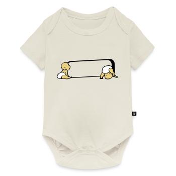 Gemini name tag - Baby Premium short-sleeve bodysuit - off white - Front
