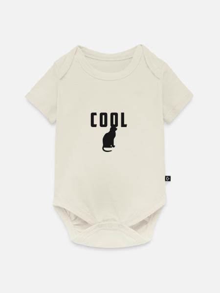 Cool Cat 2 - Baby Premium Kurzarmbody - Naturweiß