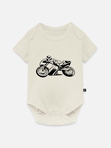 Superbike - Baby Premium Kurzarmbody - Naturweiß