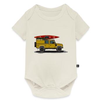 icon in cool design - Baby Premium short-sleeve bodysuit - off white - Front