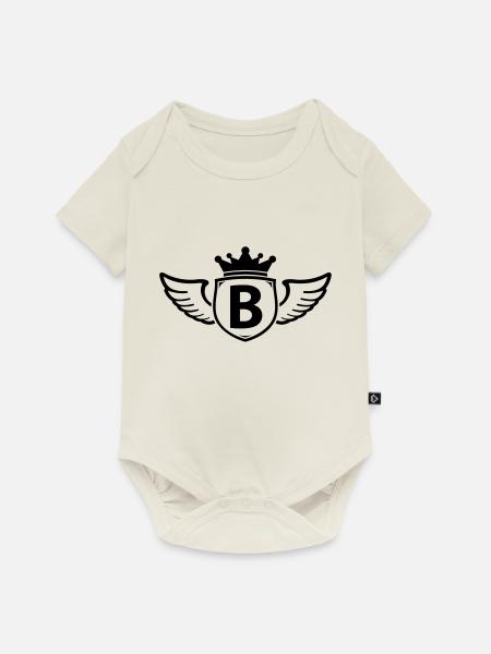 b - Baby Premium Kurzarmbody - Naturweiß