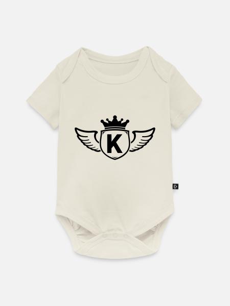 k - Baby Premium Kurzarmbody - Naturweiß