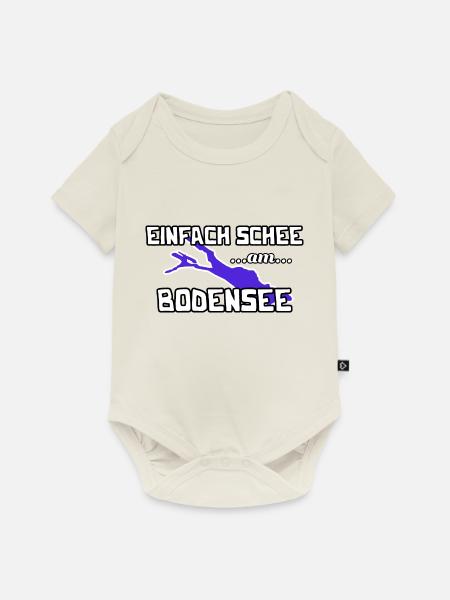 Bodensee - Baby Premium Kurzarmbody - Naturweiß