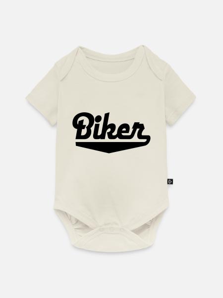 Biker - Baby Premium Kurzarmbody - Naturweiß