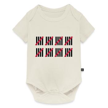 40 . Geburtstag - Baby Premium Kurzarmbody - Naturweiß - Vorne