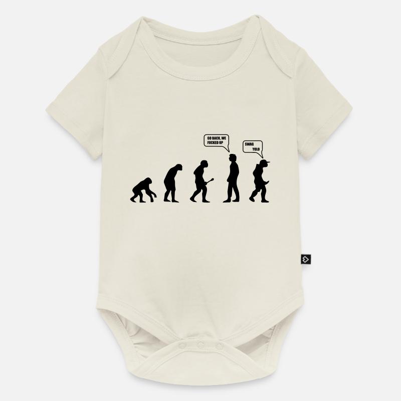 Swag Yolo Evolution - Baby Premium Kurzarmbody - Naturweiß