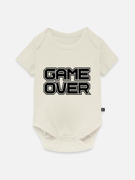 Game over - Baby Premium Kurzarmbody - Naturweiß