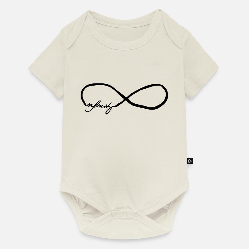 infinity - Baby Premium Kurzarmbody - Naturweiß