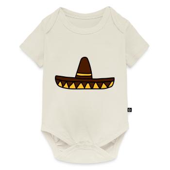 sombrero mexican funny south america siesta spani - Baby Premium short-sleeve bodysuit - off white - Front