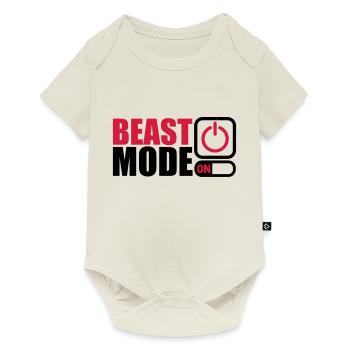 Beast Mode On Power An - Baby Premium short-sleeve bodysuit - off white - Front