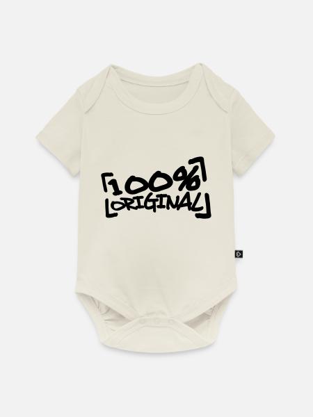 Cartoon Comic 100 % Original - Baby Premium Kurzarmbody - Naturweiß